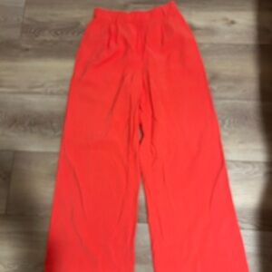 Open Edit Women's Vibrant Orange Work Pants